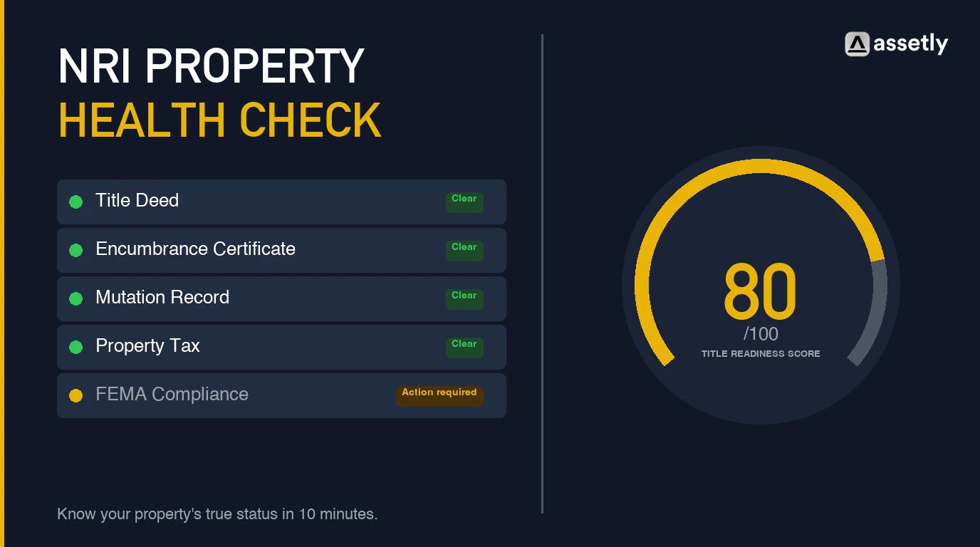 The NRI Property Health Check: Know Your Property's True Status in 10 Minutes
